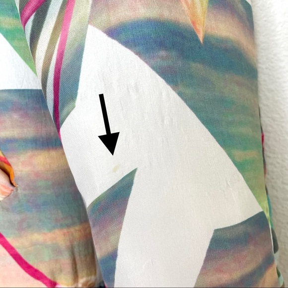 Maje Silk Bomber Jacket Multicolor Abstract Print Size 36 XS - Small - Picture 14 of 16